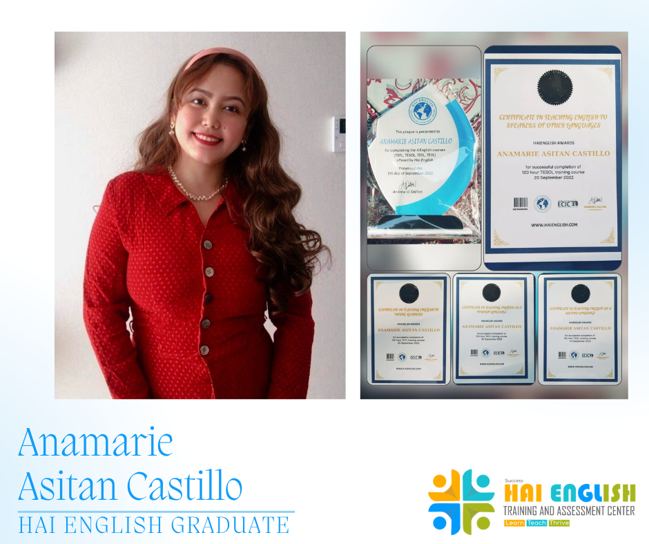 Anamarie Asitan Castillo, Hai English Graduate