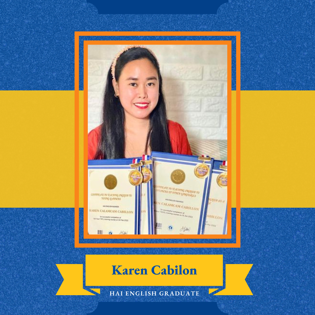 Karen Cabilon, Hai English Graduate