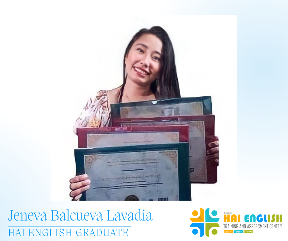 Jeneva Balcueva Lavadia, Hai English Graduate
