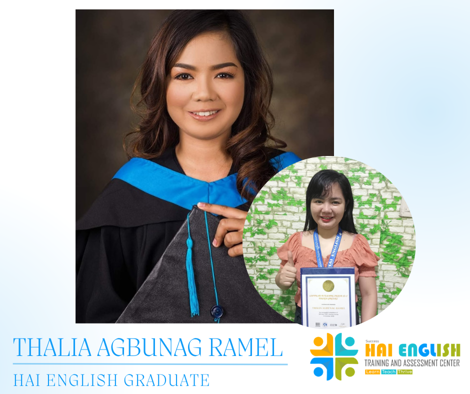 Thalia Agbunag Ramel, Hai English Graduate